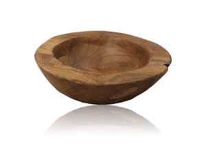 Fruitschaal small - ø20-27 cm - Blank - Teak