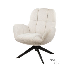 Elvis draaifauteuil 360 - Monet - Antracite 0252