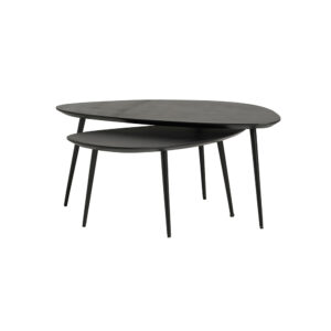 Salontafel - set van 2, organisch, Black