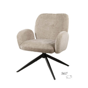 Bobby draaifauteuil 360 - Perfect Harmony - Light grey 85