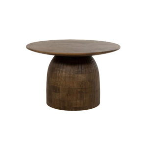 Karl salontafel Ø60, H38, Brown Walnut