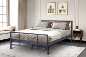 Bed 'Davy 160x200 Metaal Donkergrijs (2c)