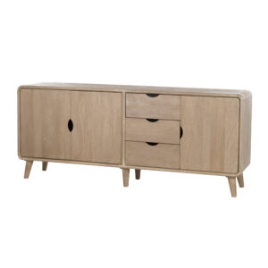 Dressoir met 3 deuren en 3 lades, Acacia Weathered Wood