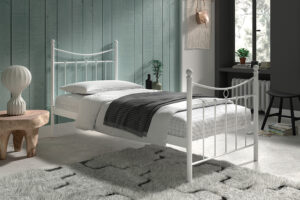 Bed 'Sacha' 90x200 met lattenbodem Wit (2c)