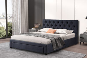 PROMO - Bed 'Siena' 160x200 met lattenbodem Grijs (2c)