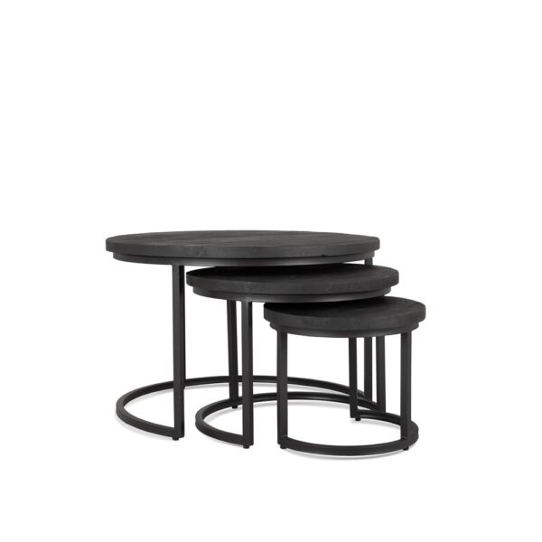 Coffee Table 3cm Top Black (Set of 3) foto 1