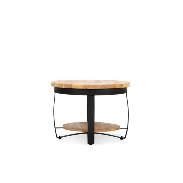 Iron Paras Sidetable Wooden Top 60 foto 1