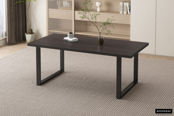 PROMO – Tafel ‘Alexander’ 180 cm Decor Donkerbruin (2c) foto 1