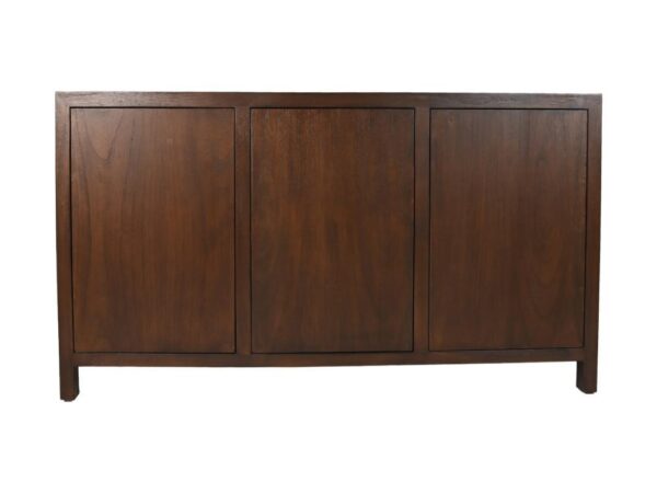 HSM Collection-Dressoir 3 Deur-150x42x85-Bruin-Teak Fineer foto 1