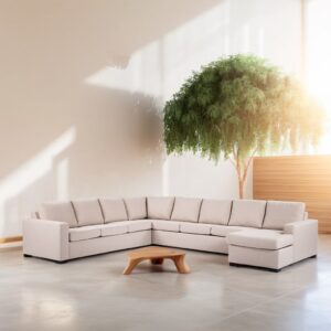 7 seater sofa CL L+R, fabric Inari 22, I460 beige