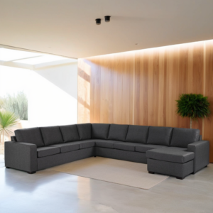 7 seater sofa CL L+R, fabric Inari 94, I230 antracite