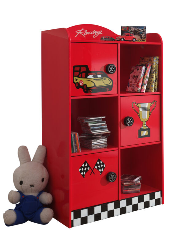 RACER BOOKCASE RED * foto 1