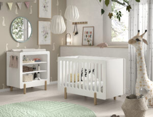 SMILE babybed met kommode en verzorgingskussen