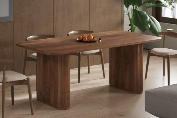 Tafel ‘Jean’ 200 cm Deens Ovaal Mango hout Lichtbruin (2c) foto 1