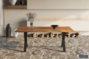 Tafel 'Elena' 200 cm Rechthoekig Mango hout (2c)