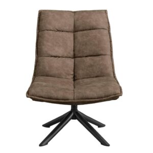 Fauteuil Lucas - Microleder Taupe