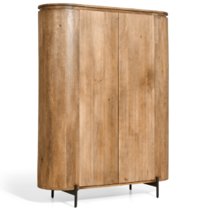 Wandkast licht bruin 115x40x151cm