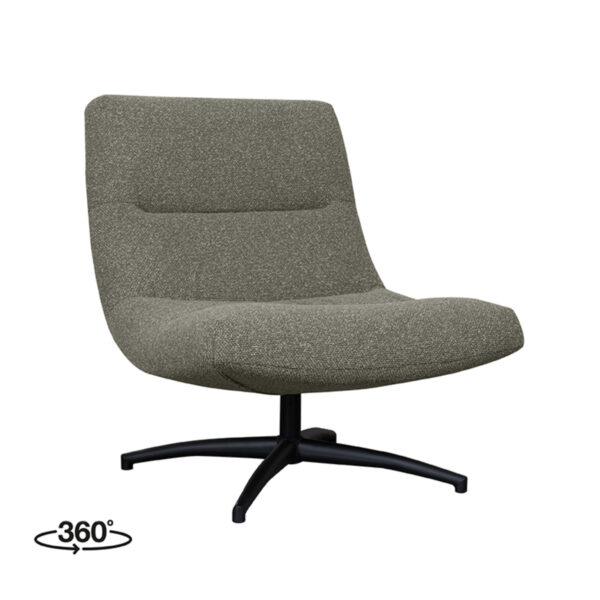 LABEL51 Fauteuil Calix – Truffel grijs – Boucle foto 1