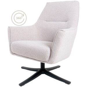 Fauteuil Ties - Bouclé - Naturel