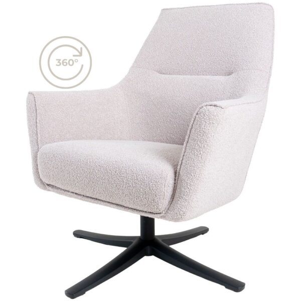 Fauteuil Ties – Bouclé – Naturel foto 1