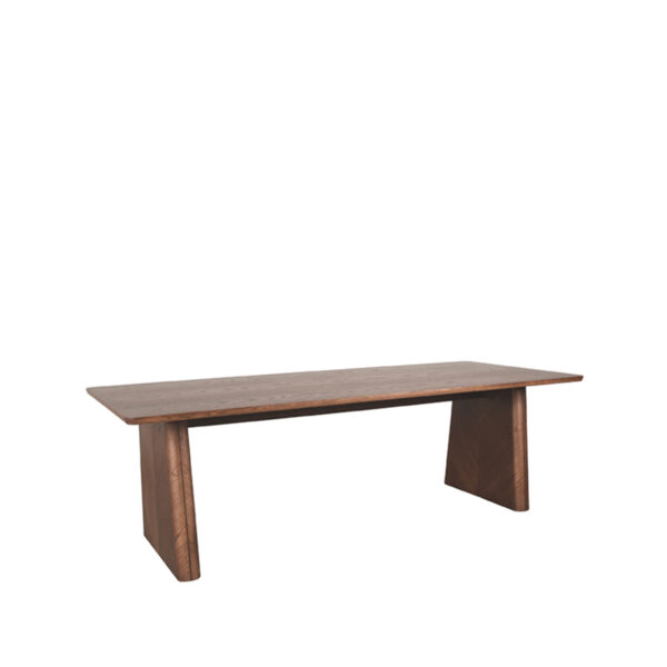 LABEL51 Eetkamertafel Jule – Walnoot – Eiken – 240×100 cm foto 1