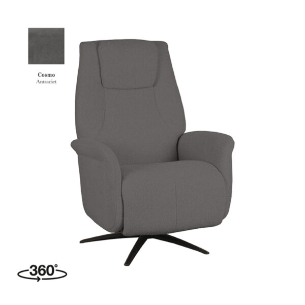 LABEL51 Fauteuil Stockholm – Antraciet – Cosmo foto 1