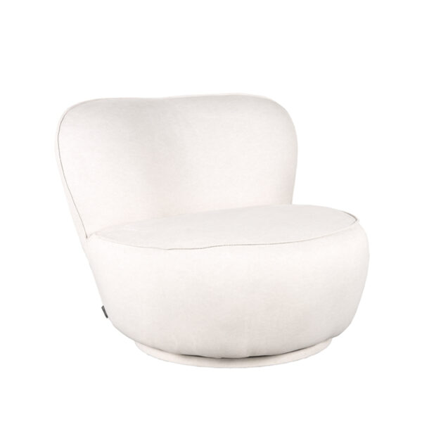 LABEL51 Fauteuil Bunny – Crème – Microfiber foto 1