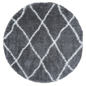 Vloerkleed Jeffie Grey Rond ø120 cm