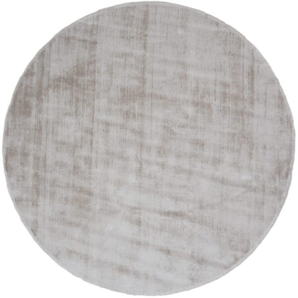 Karpet Viscose Rond Light Grey ø150 cm foto 1