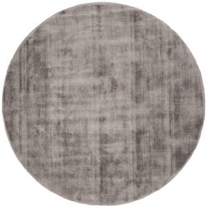 Karpet Viscose Rond Dark Grey ø200 cm