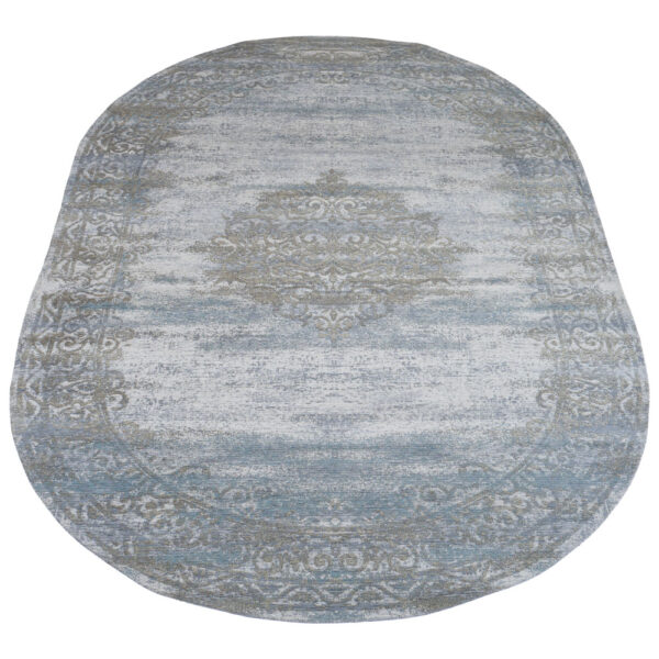 Vloerkleed Adel Medaillon Light Grey 26007 – Ovaal 200 x 290 cm foto 1