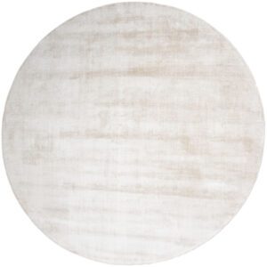 Vloerkleed Cos - Viscose Beige Rond ø200 cm