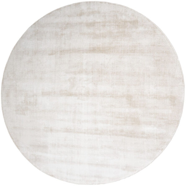 Vloerkleed Cos – Viscose Beige Rond ø200 cm foto 1