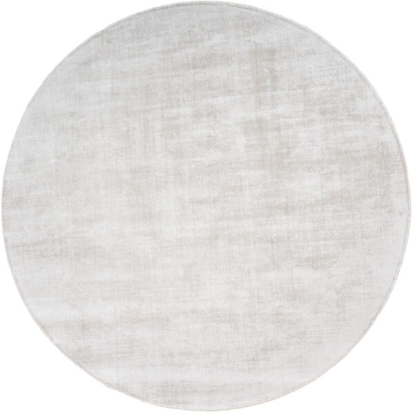 Vloerkleed Cos – Viscose Ivory Rond ø200 cm foto 1