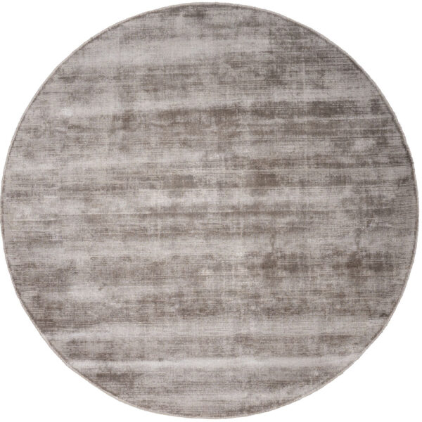 Vloerkleed Cos – Viscose Taupe Rond ø200 cm foto 1