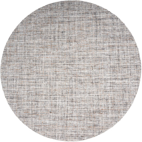 Vloerkleed Cross Grey/Beige – Rond ø200 cm foto 1