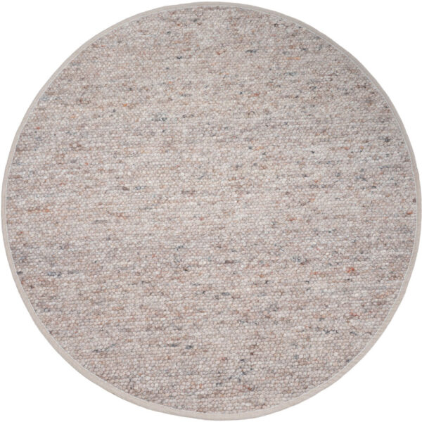 Vloerkleed Stone Donker Beige 417 – Rond ø200 cm foto 1