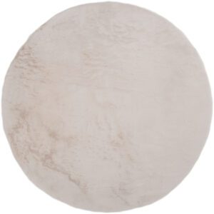 Vloerkleed Velluto Beige - Rond ø200 cm