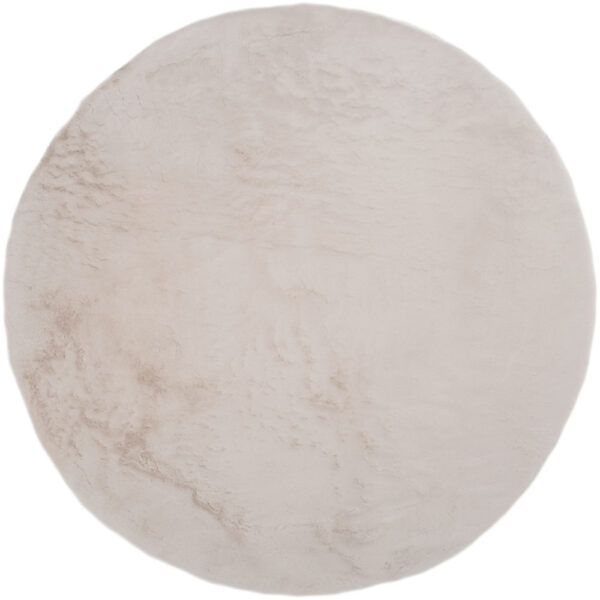 Vloerkleed Velluto Beige – Rond ø200 cm foto 1